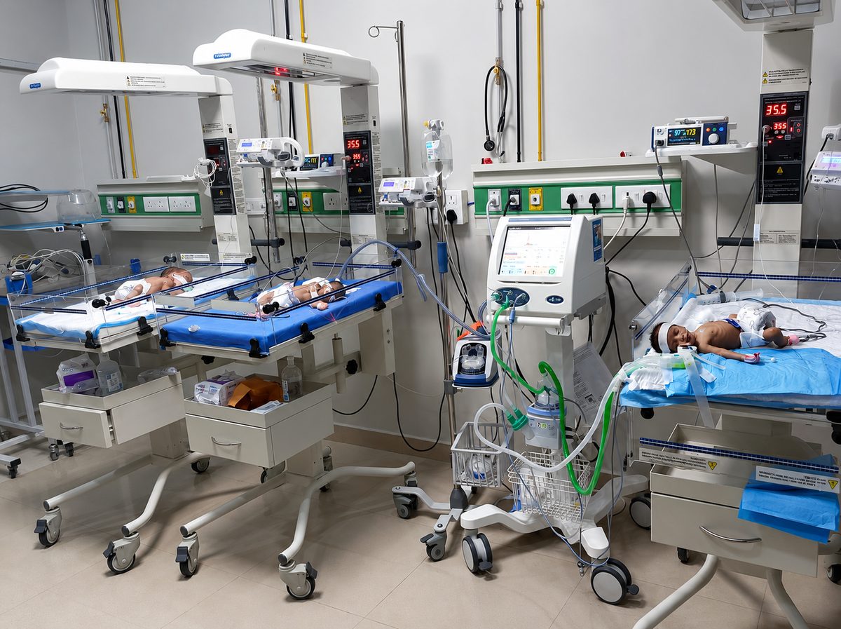 Level III NICU at Akshat Child Hospital, Jaipur – radiant warmers, ventilators and newborn monitoring equipment